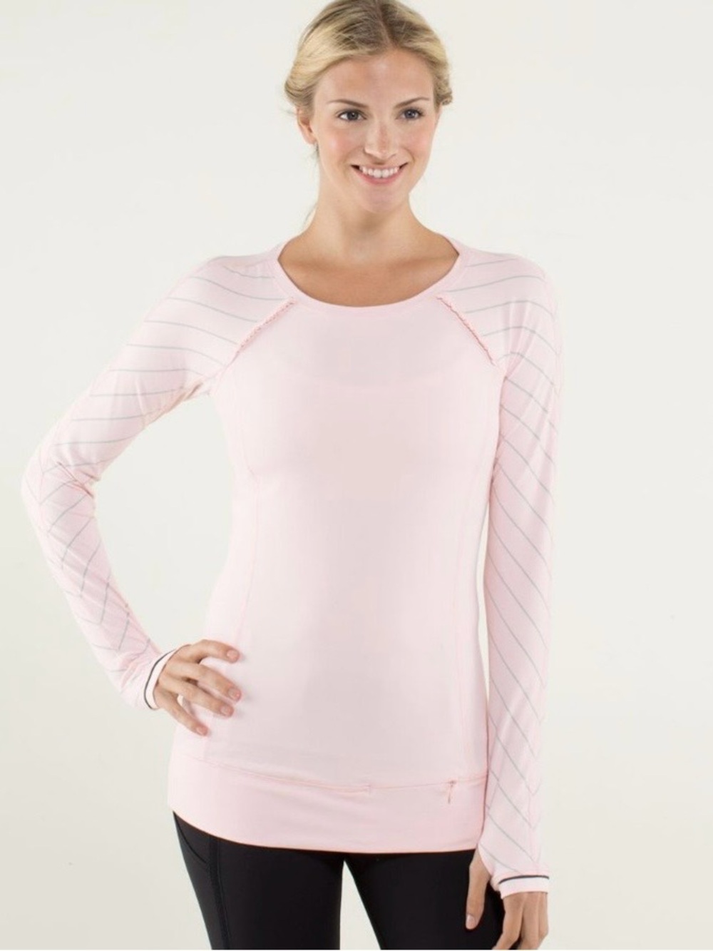 Lululemon Full Tilt Long Sleeve Pretty Pink Size 10
